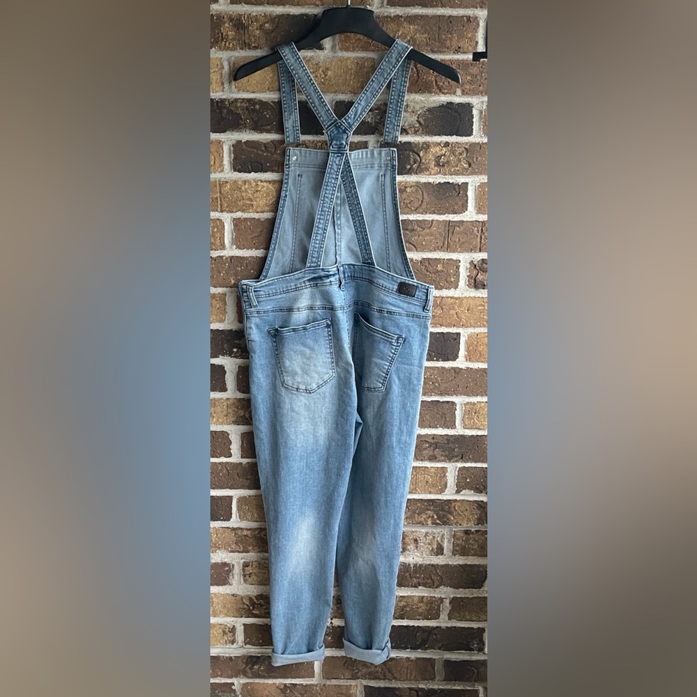 Celebrity Pink Blue Denim Overalls - Picture 5 of 9